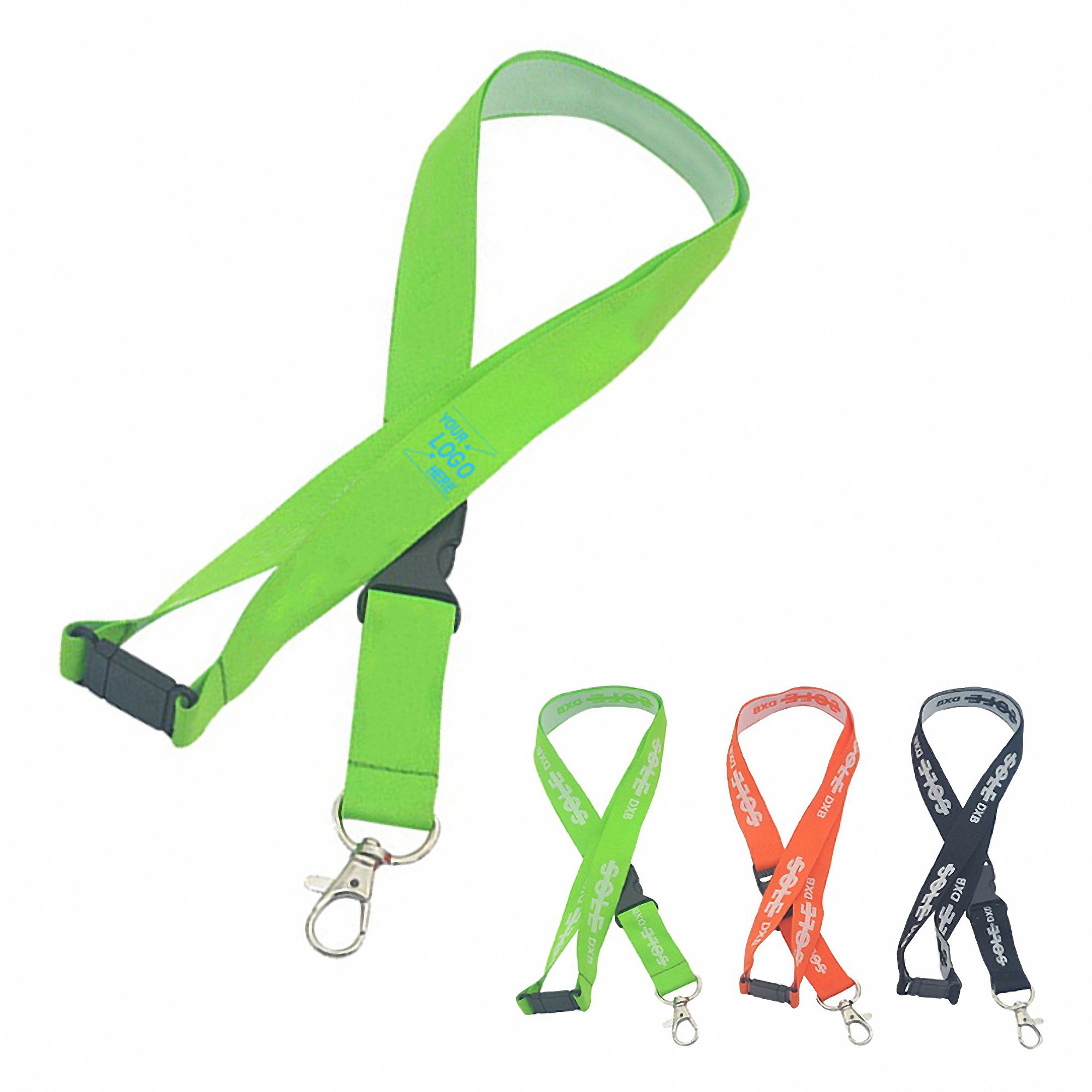 Customizable Safety Breakaway Lanyard with Buckle Release
