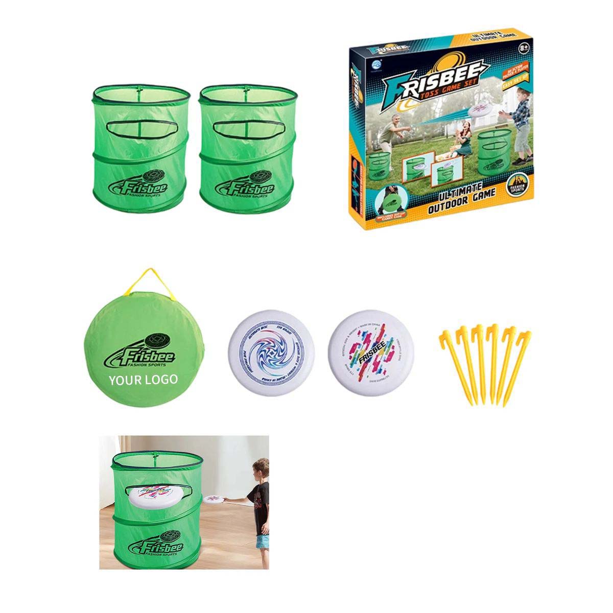 Portable Disc Game with Soft Fabric Pouch 2