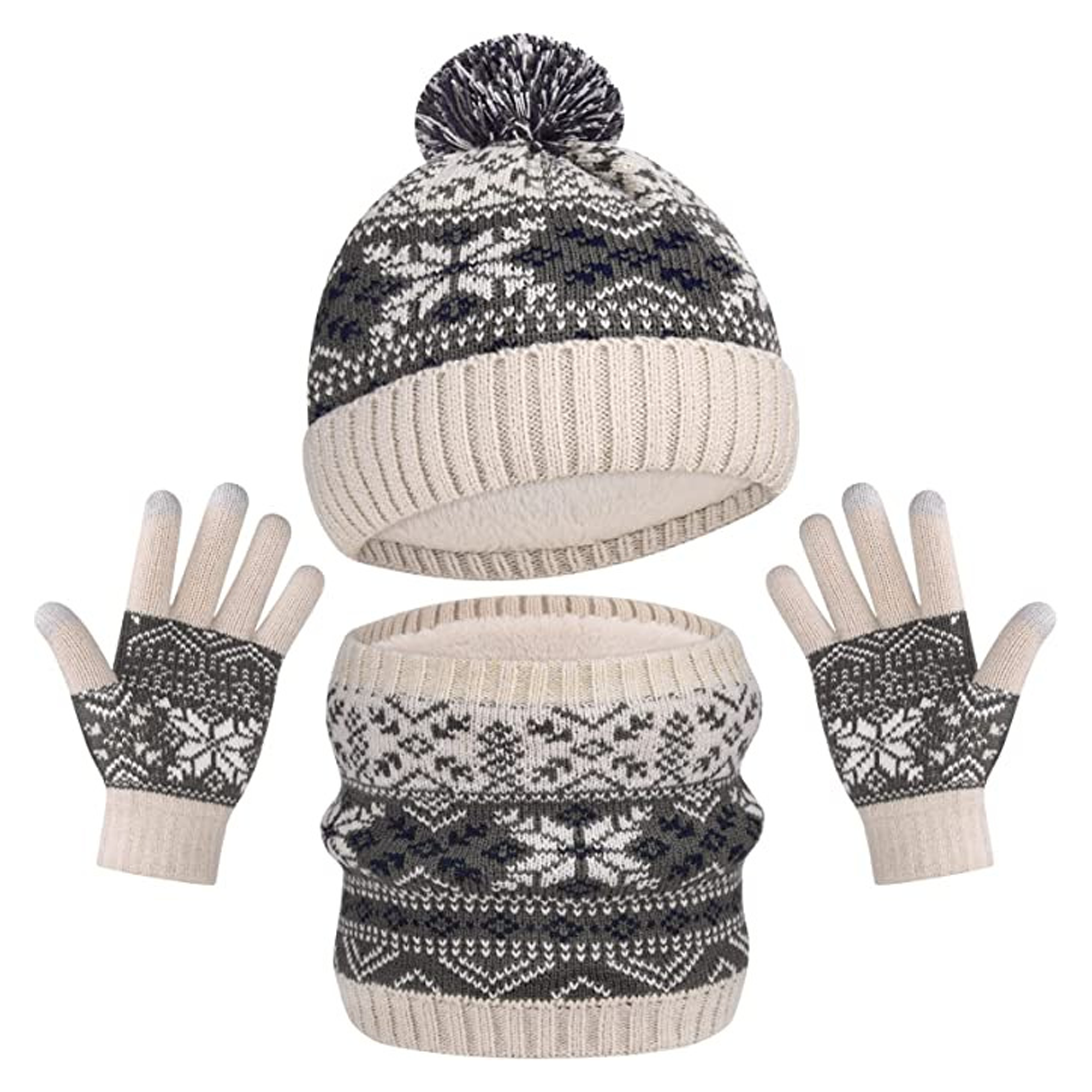 Warm Kids 3-Piece Set (Hat, Scarf, Gloves) MOQ 20 3