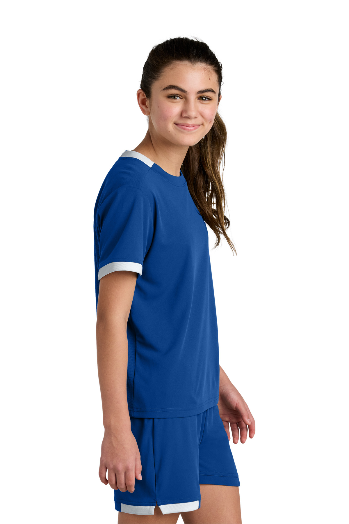Sport-Tek Youth Club Short Sleeve Crew YST440 18