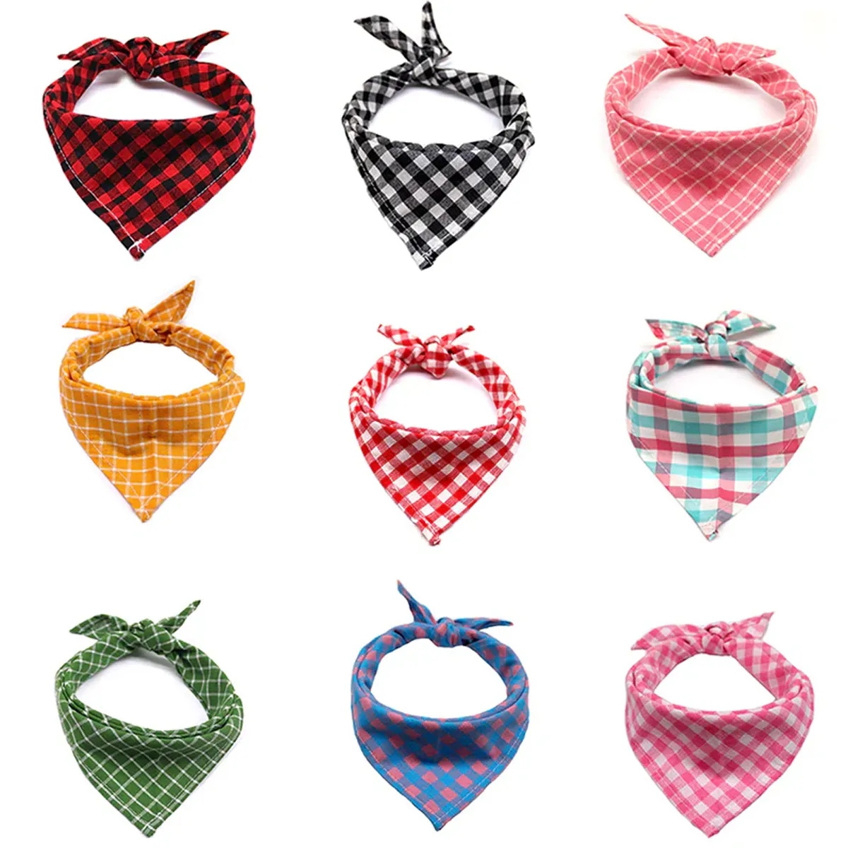 Pets Cotton Tringle Bandana Puppy Bib Scarf Kerchief 3