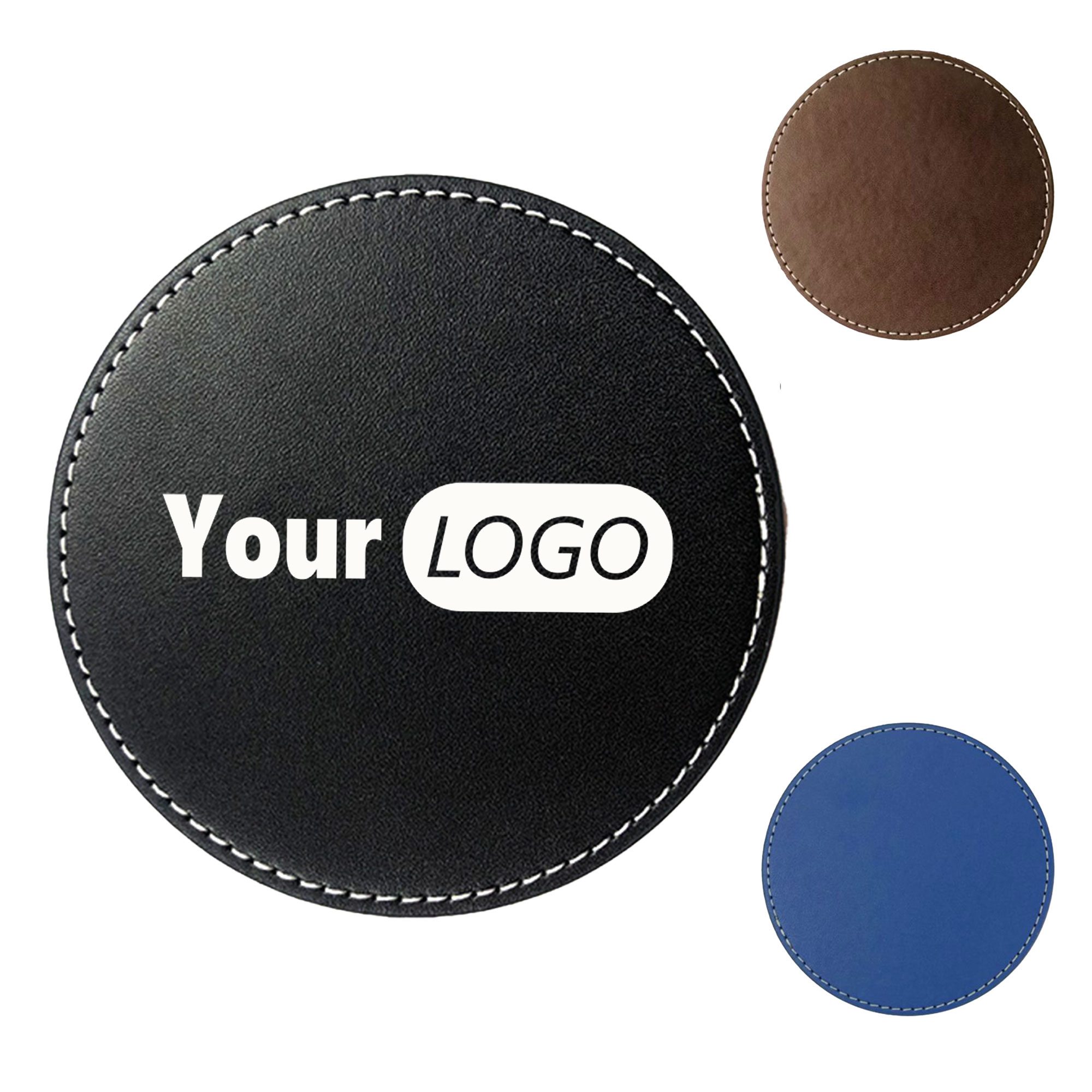 PU Leather Drink Coasters 2