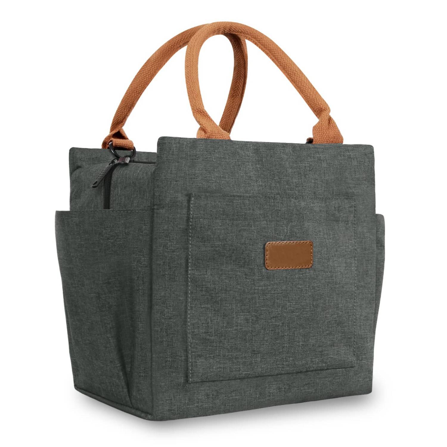 10L Leakproof Oxford Insulated Cooler Lunch Bag w/ Pockets 8