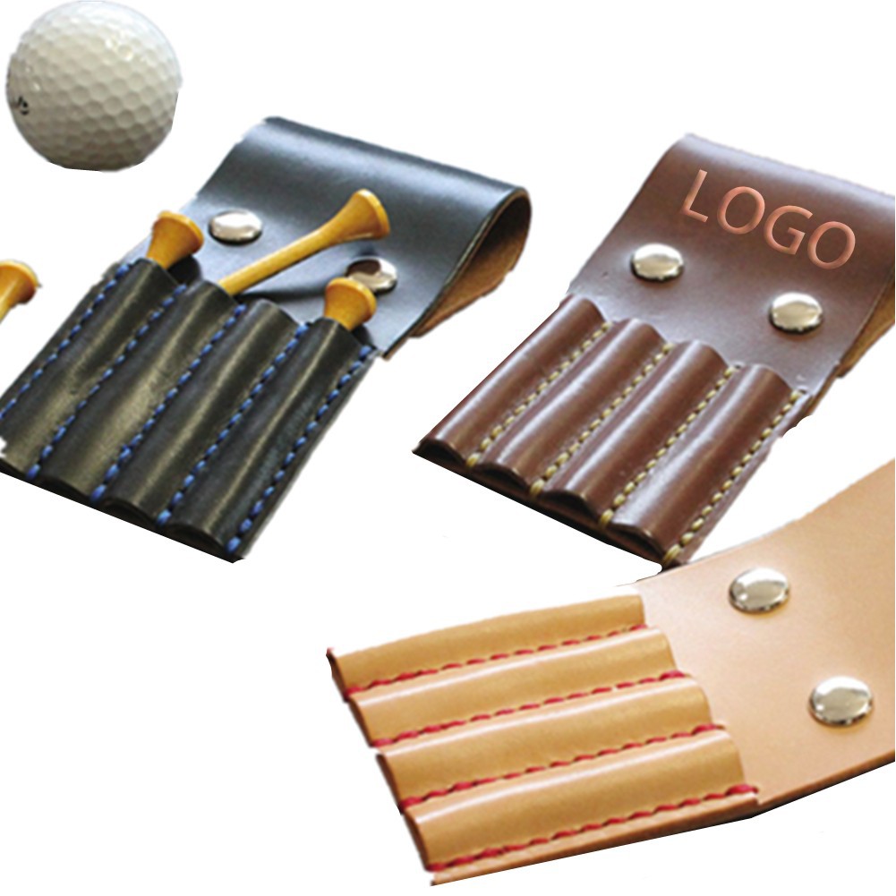 Leather Golf Tees Holder Golf Accessory Packet 1