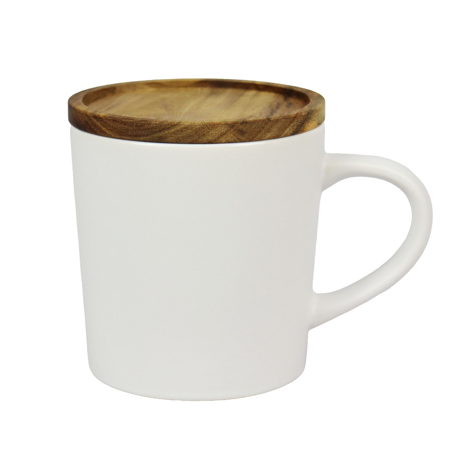 16 oz. Coffee Ceramic Mug with Wood Lid 9