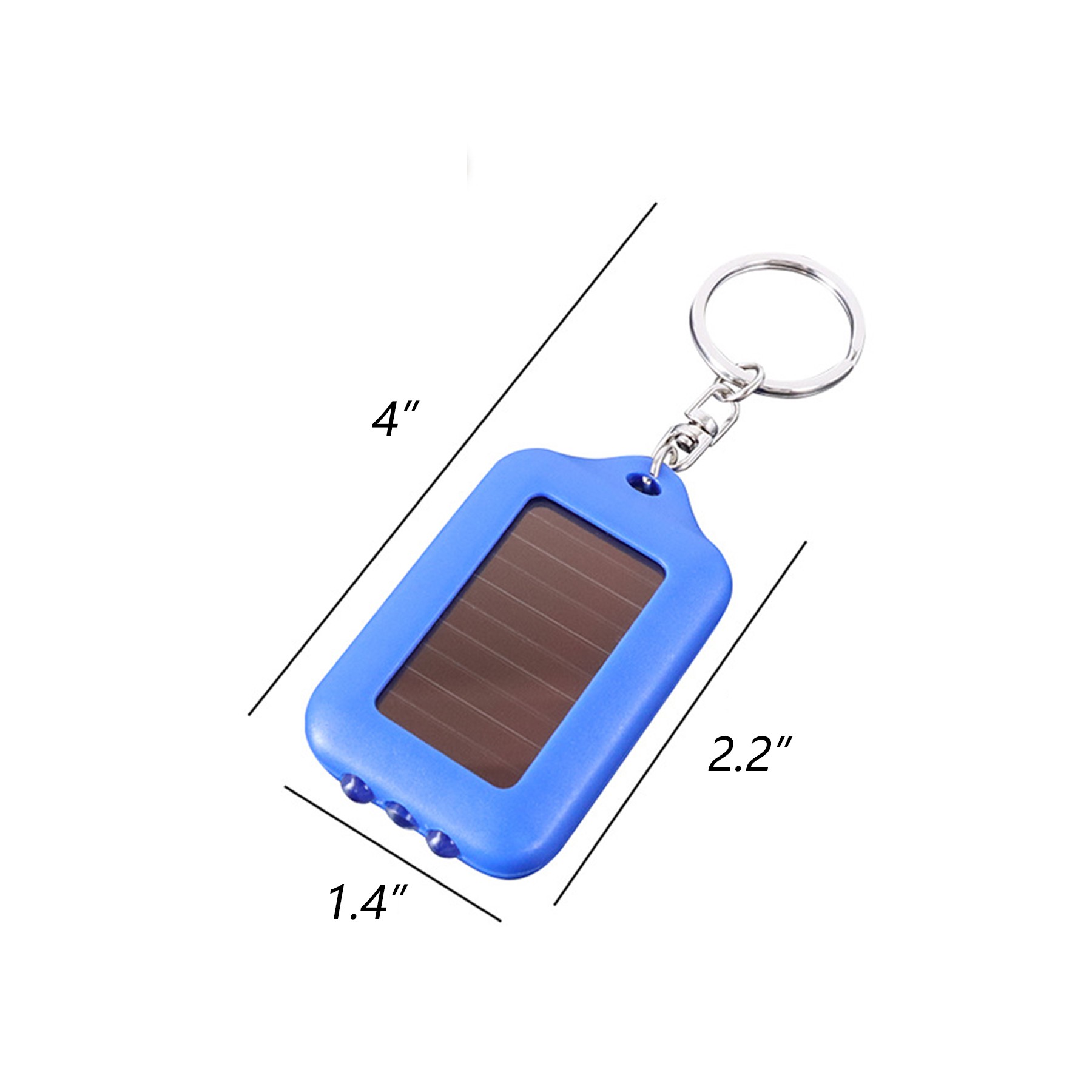 Solar flashlight keychain 2