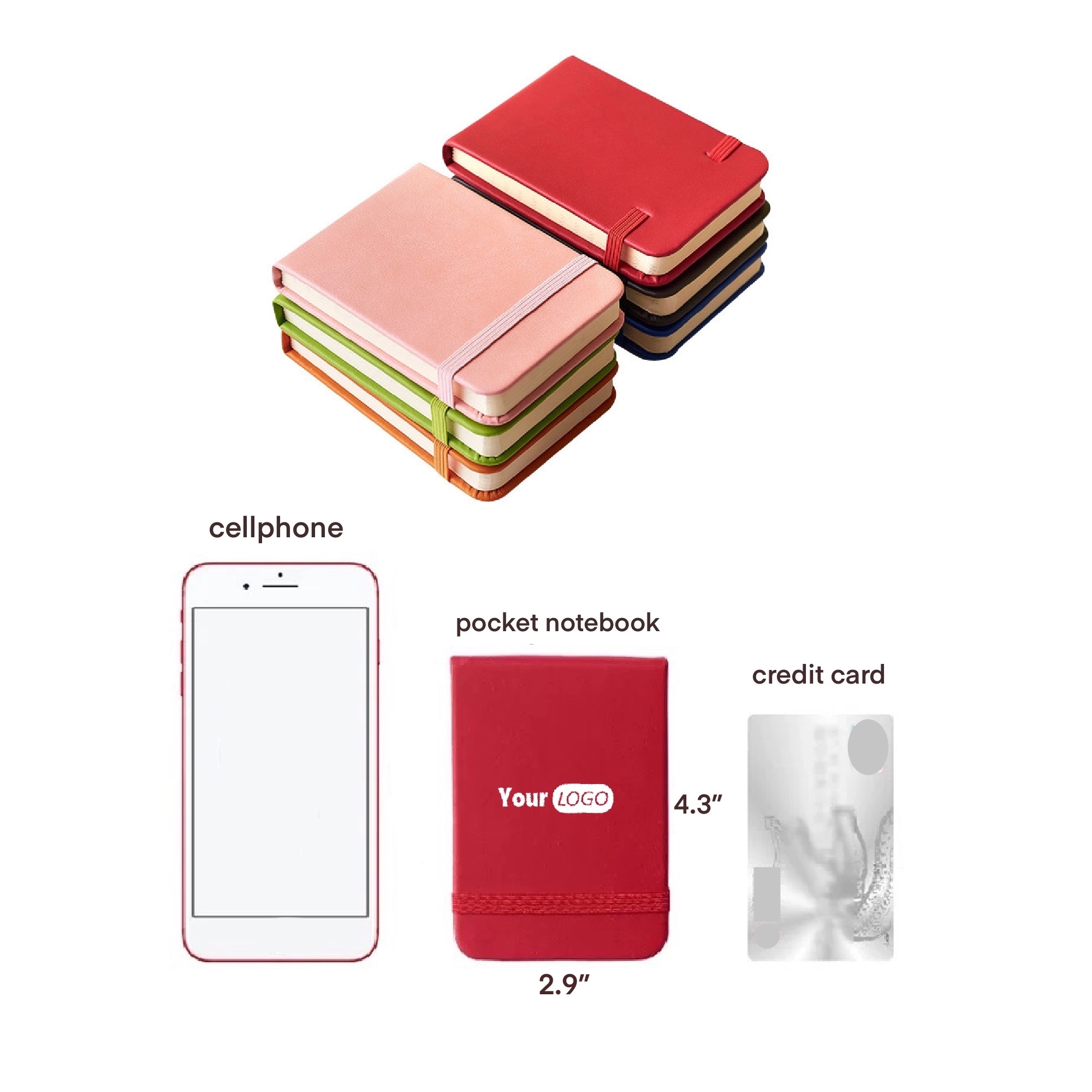 PU Pocket Notebook MOQ 50PCS