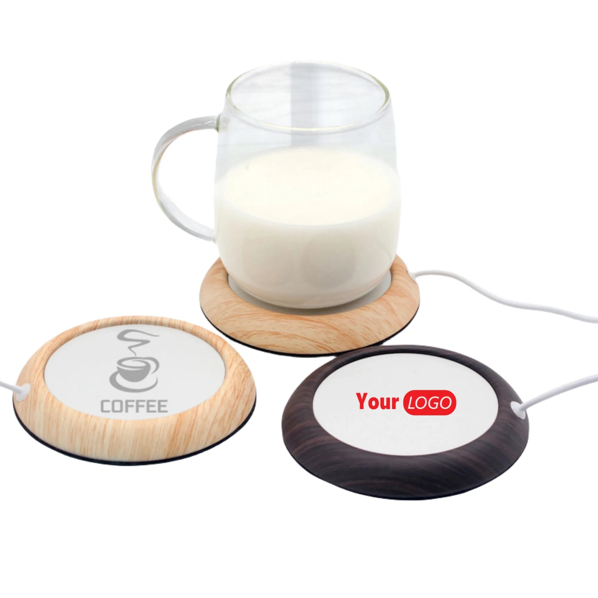 Custom Logo Smart USB Coffee Mug Cup Warmer For Office Desk 1