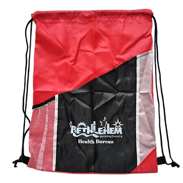 Cinch Bag with Mesh Pocket -13.78" x 17.7" 3