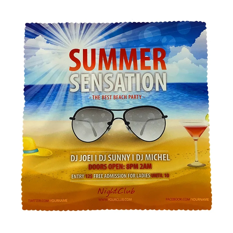 Sublimated Microfiber Cleaning Cloth 4