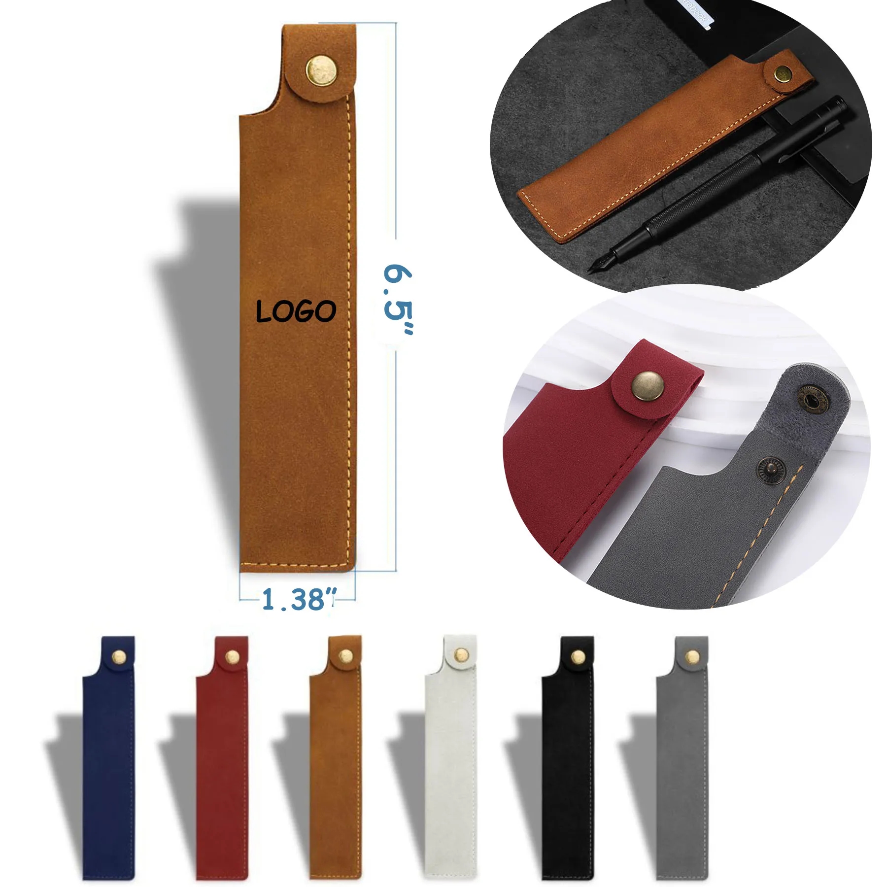 Leather Pen Pouch Holder Organizer 5