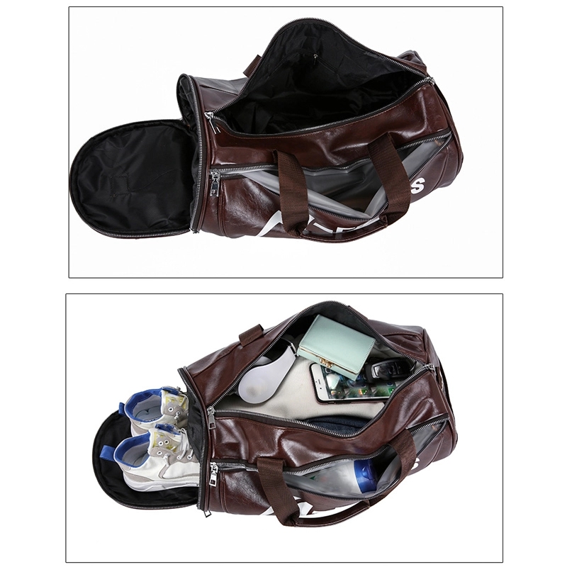 PU Travel Sports Duffel Bag & Yoga Gym Weekender Handbag 8