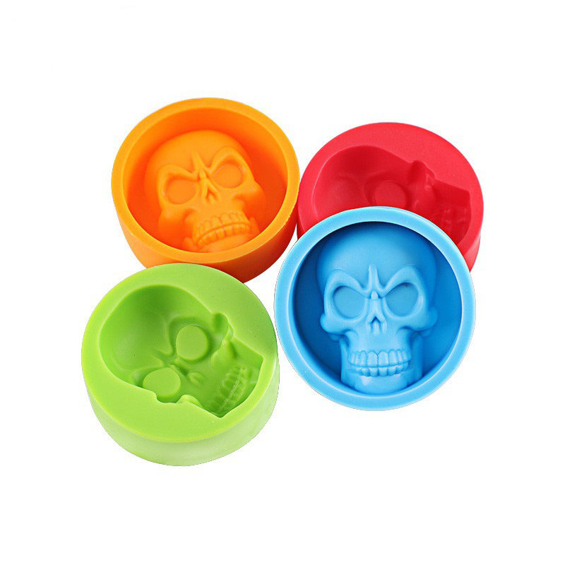 Skull Human Head Ice Mould Model 4