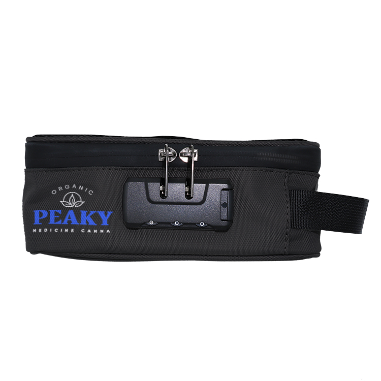 Custom Carbon Smell Proof Stash Carrying Case with Combination Lock 4