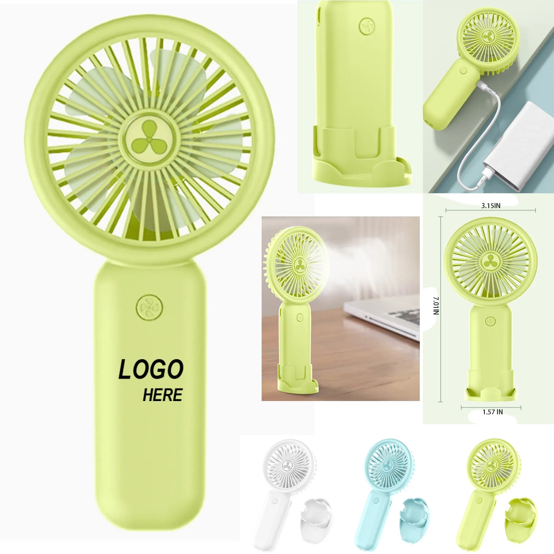 600mAh Mini Handheld Fan 4