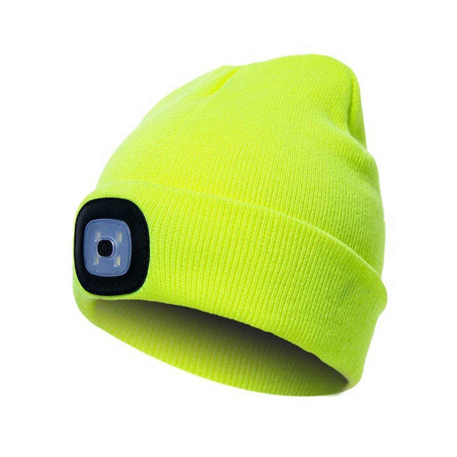 USB Rechargeable LED Acrylic Beanie Hat 9
