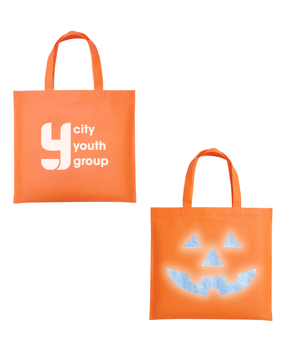 Halloween Pumpkin Reflective Tote Bag 1