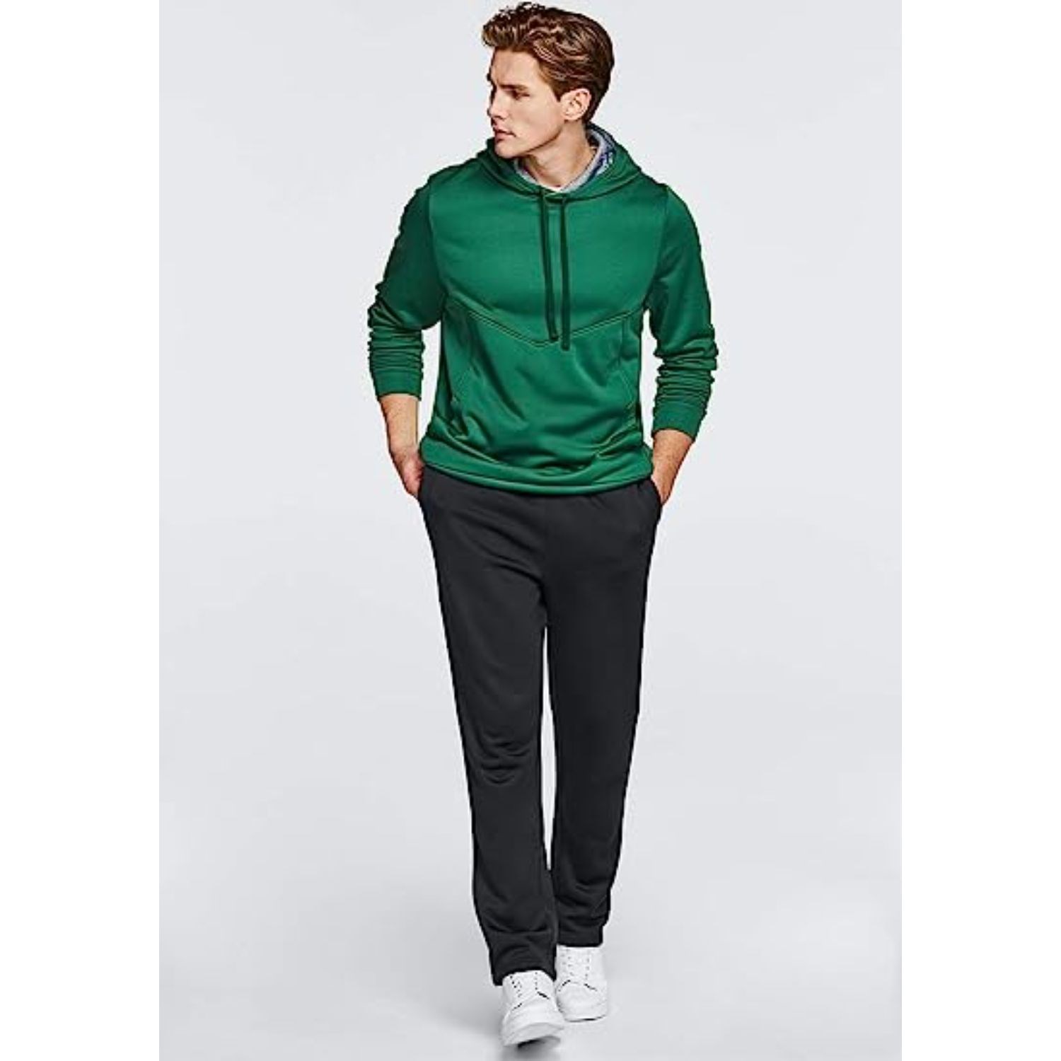 REPREVE® - Men's rPET Fleece Pullover Hoodie w/ Pocket & Antibacterial 4
