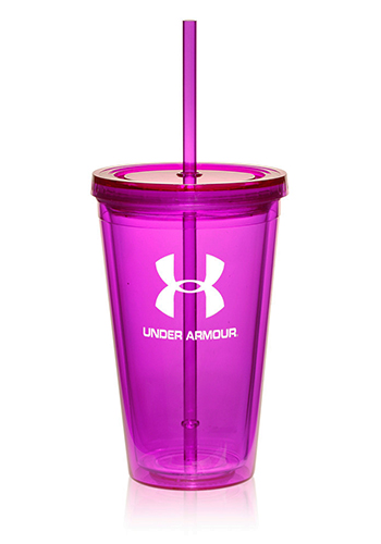 16 oz. Double Wall Acrylic Tumblers With Straws 8