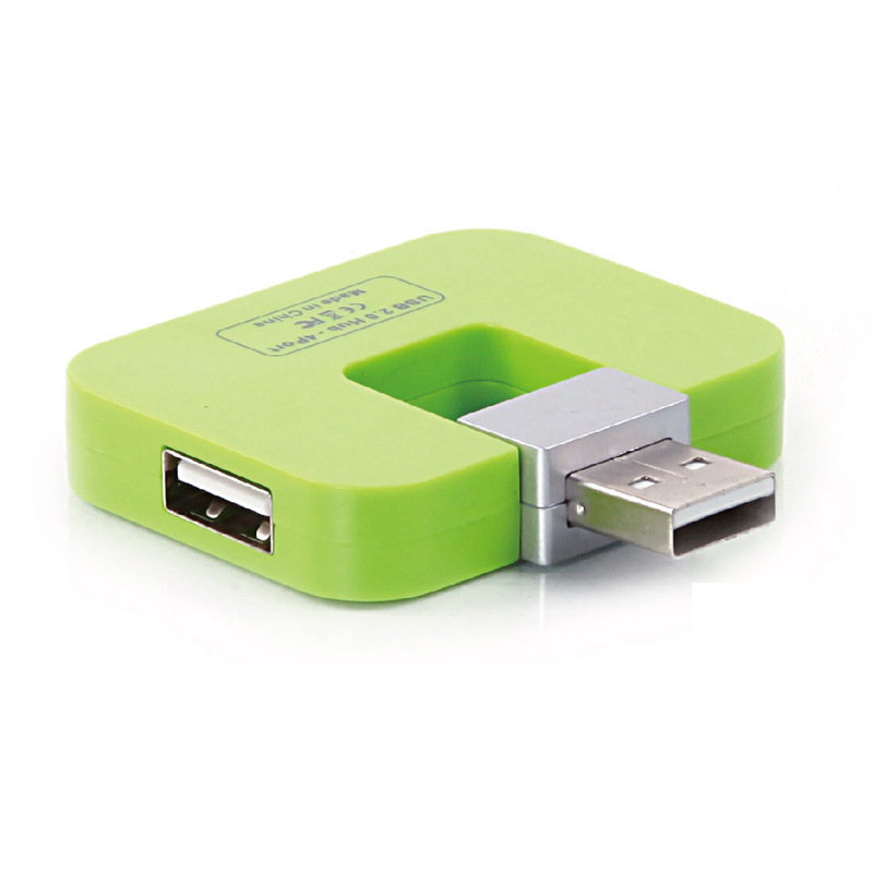 Portable 4 in 1 Square Multi USB Folding Splitter 2