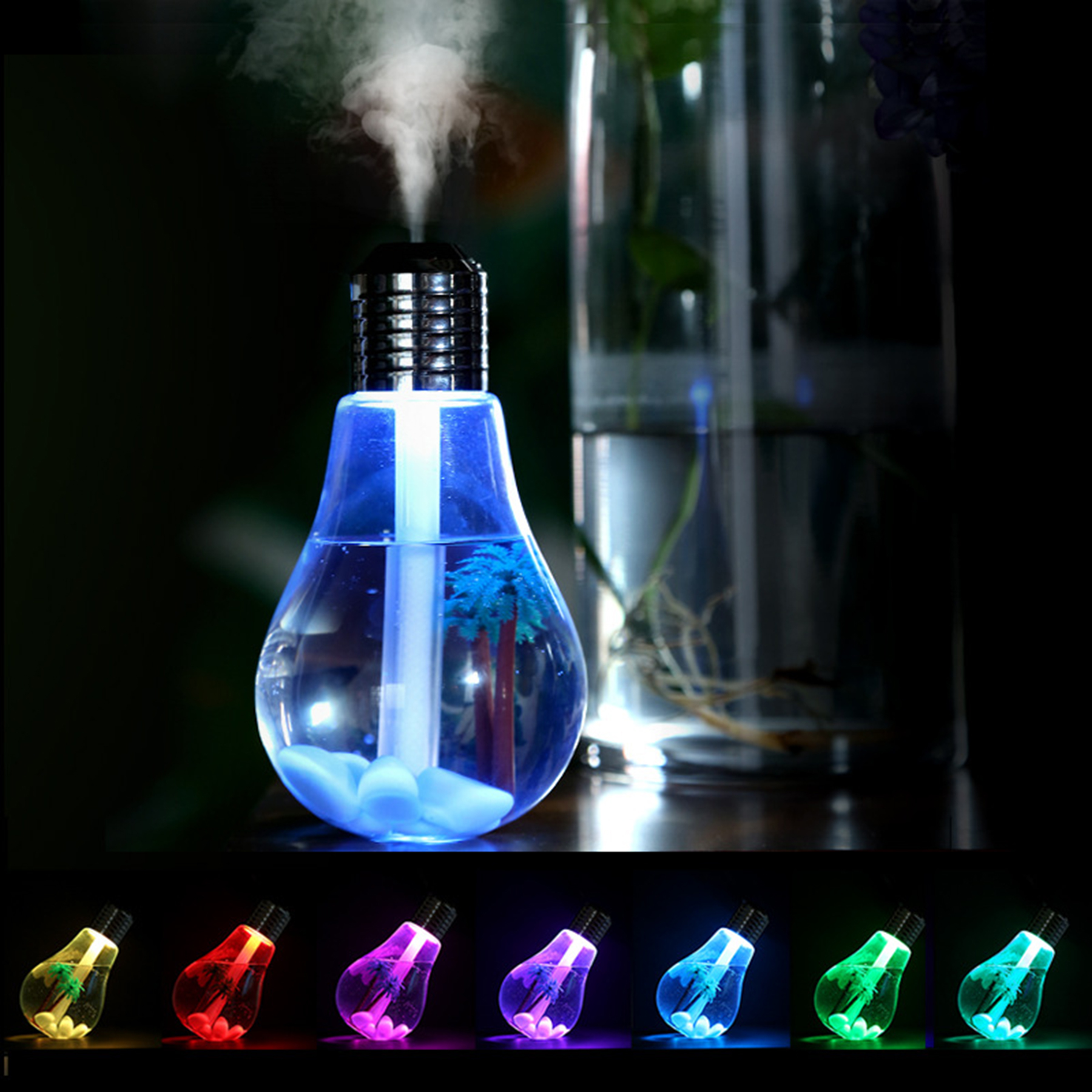 Light Bulb Air Humidifier With Usb Cable 2