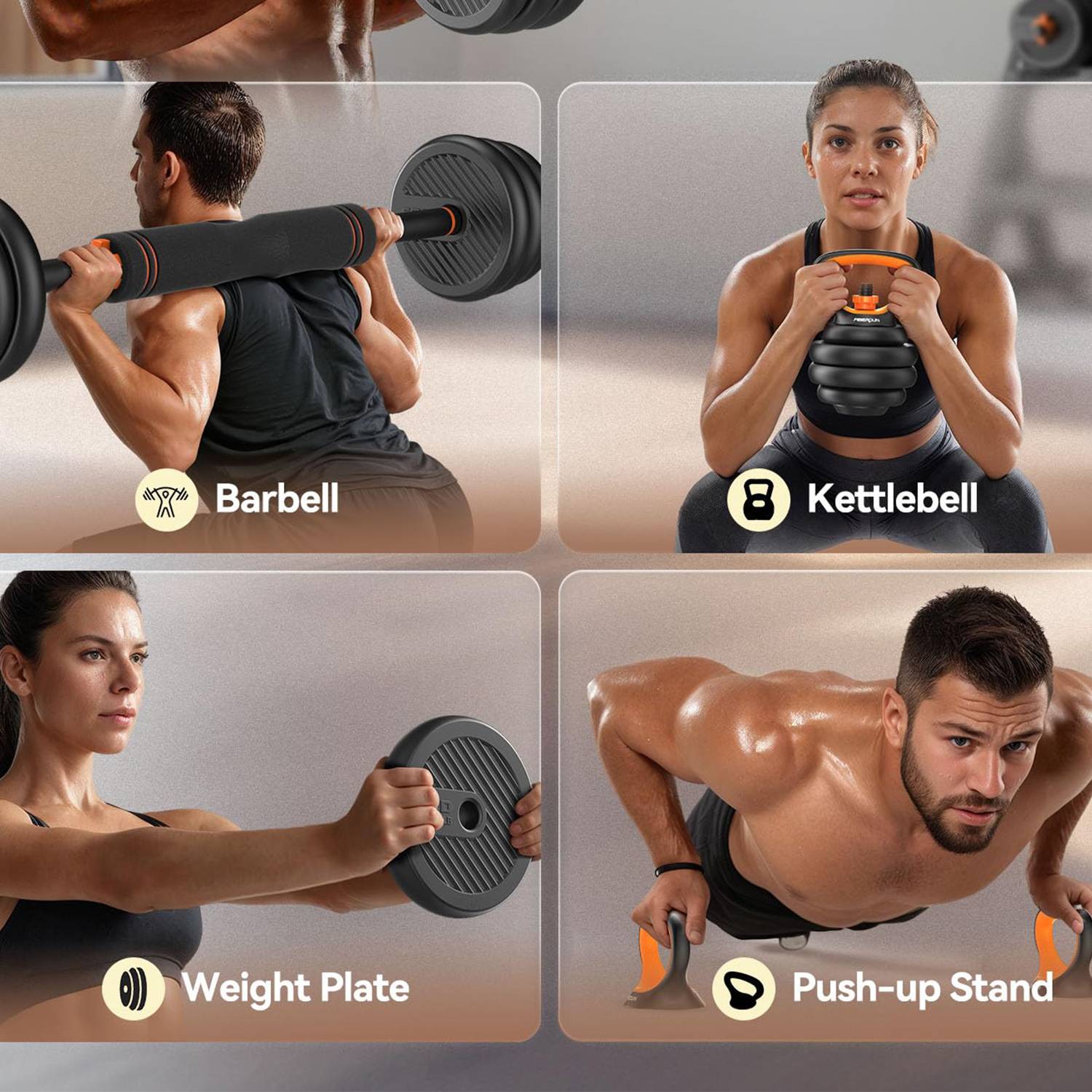 20LB Adjustable Dumbbells Free Weight Set w/ Connector 5