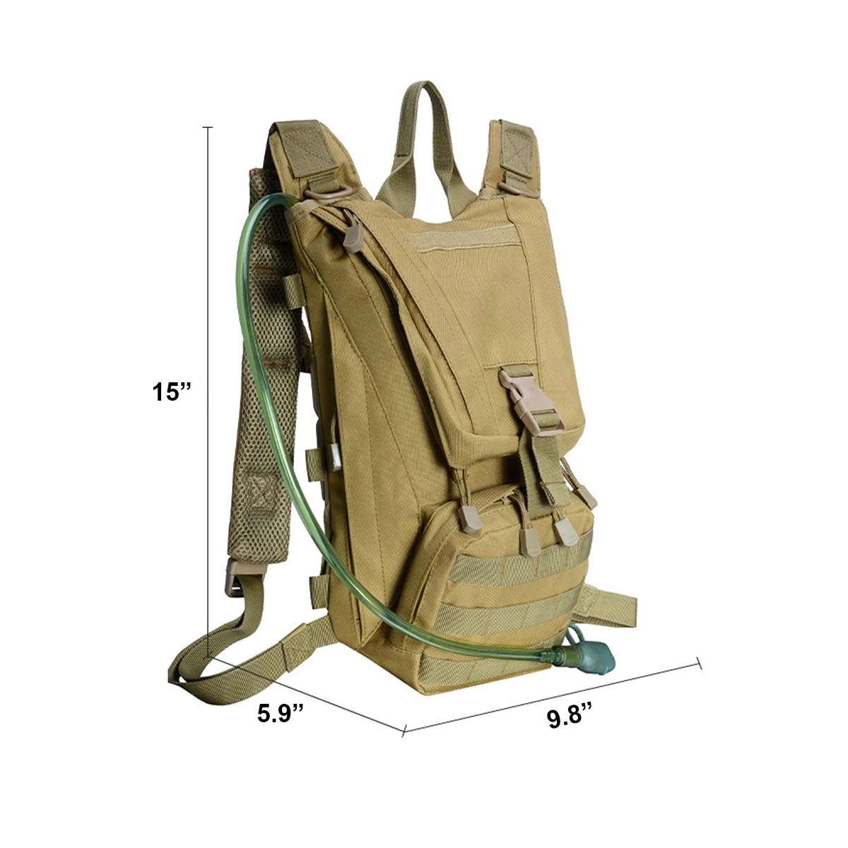 Tactical Backpack with Hydration Water Bladder 2