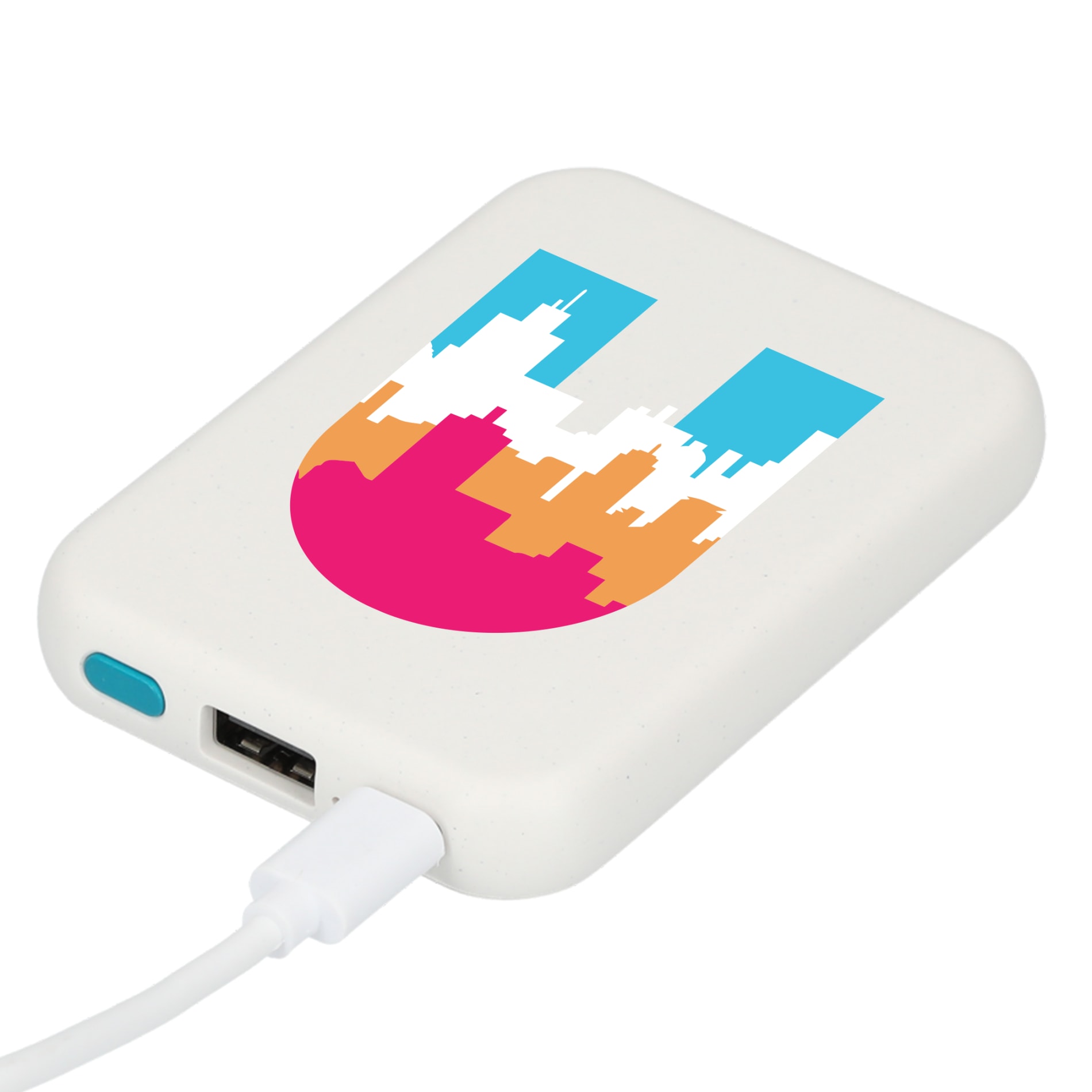 Recycled ABS 3000 mAh Wireless Power Bank 5