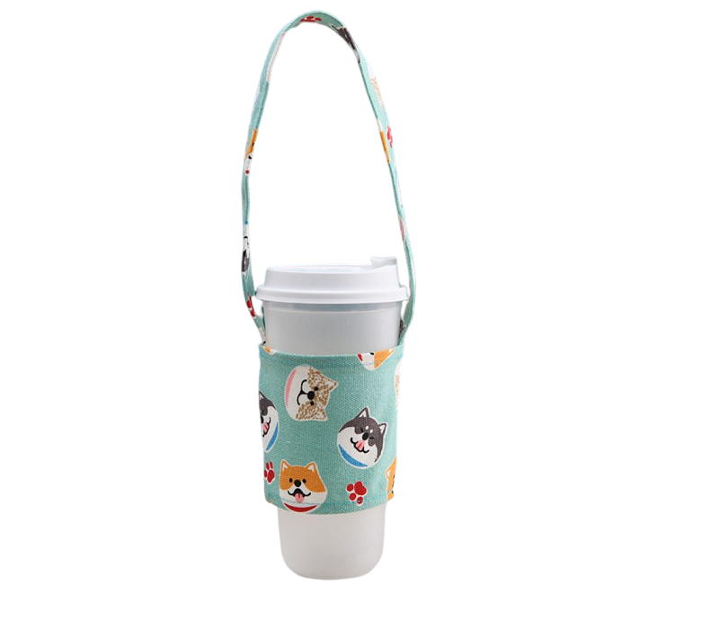Eco-friendly Cotton Canvas Cup Sleeve, custom koozie with logo imprint 7