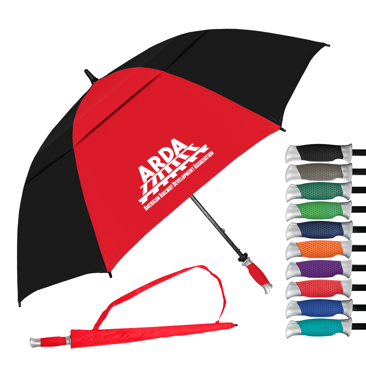 The Vented Typhoon Tamer Golf Umbrella 10