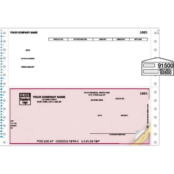 Accounts Payable Checks, Continuous Bottom 1