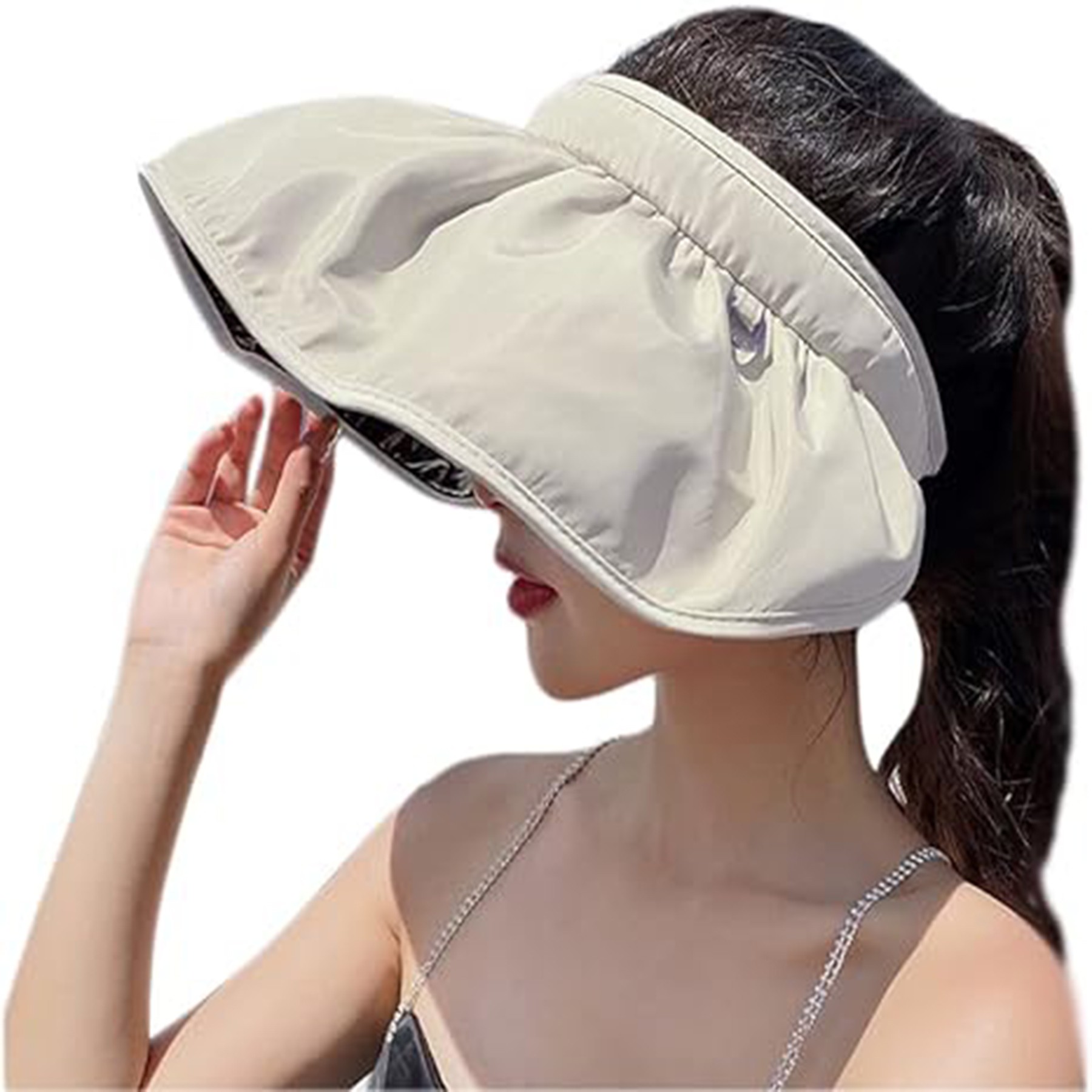Women's Foldable Wide Brim Sun Visor Hat 4