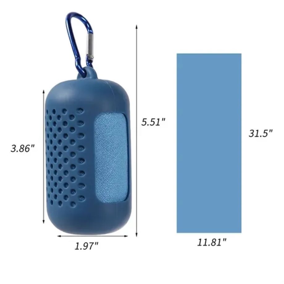 Workout Yoga Cooling Towels with Silicone Storage Bag 3