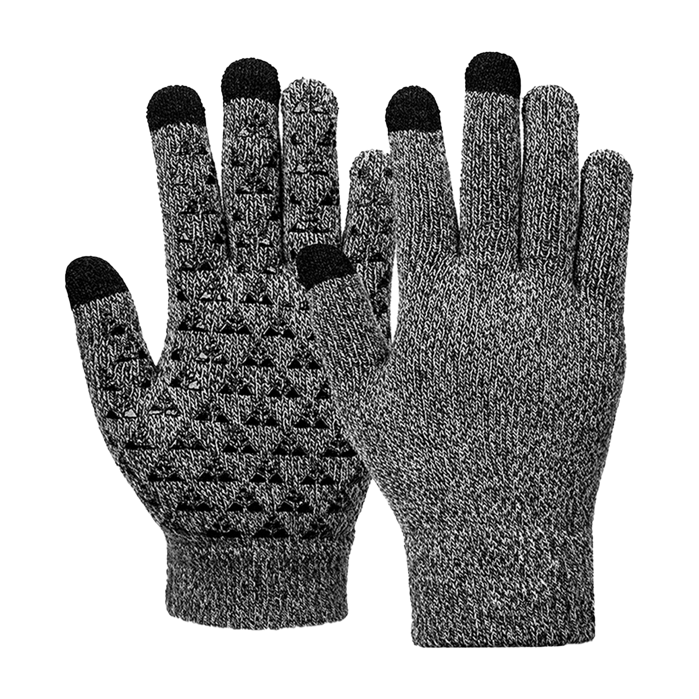 Acrylic Warm Knit Gloves With Touchscreen Fingertips 7