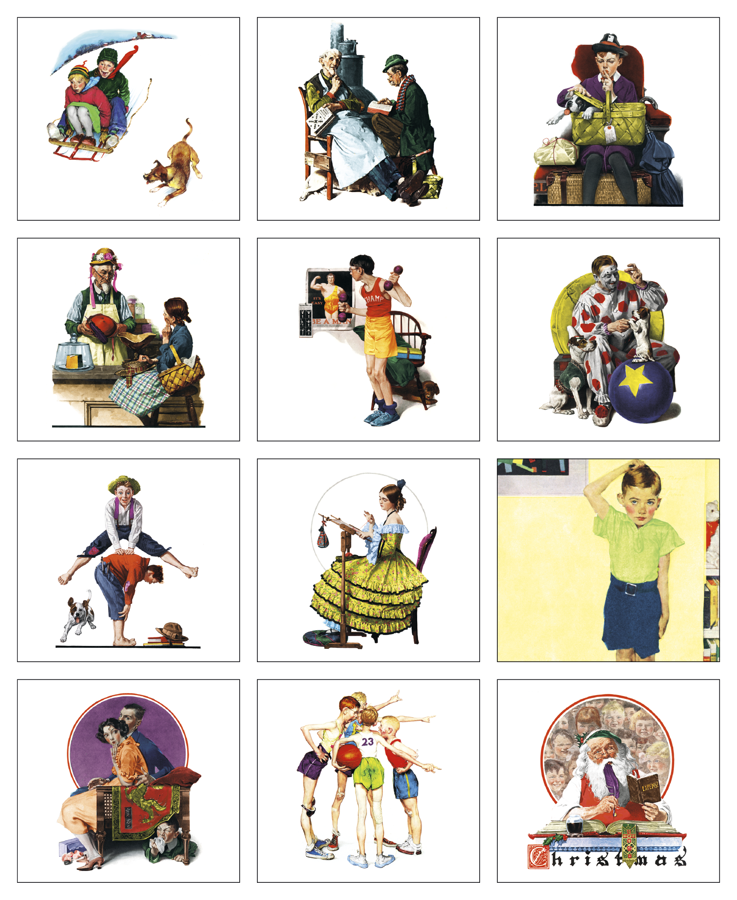 HotLine® Products Norman Rockwell Mini Calendar 9
