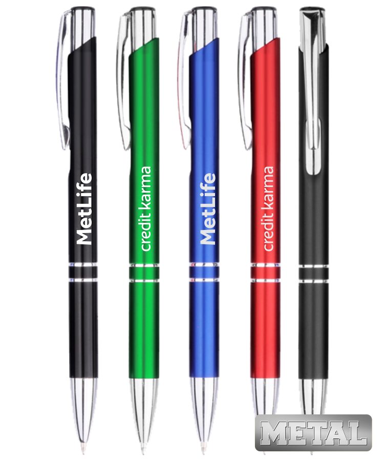 "Lucent" All Metal Click Pens 1