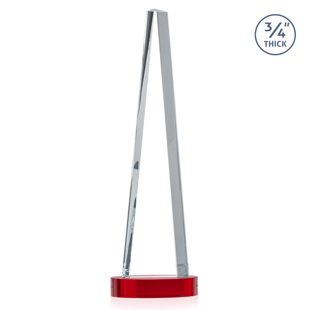 Majestic Tower VividPrint™ Award on Alberton Base - Red 9