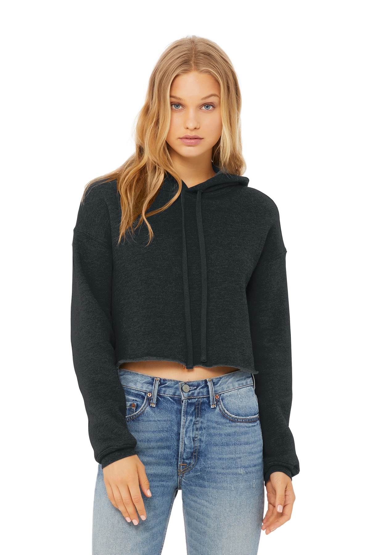 BELLA+CANVAS Women's Sponge Fleece Cropped Fleece Hoodie. BC7502 32