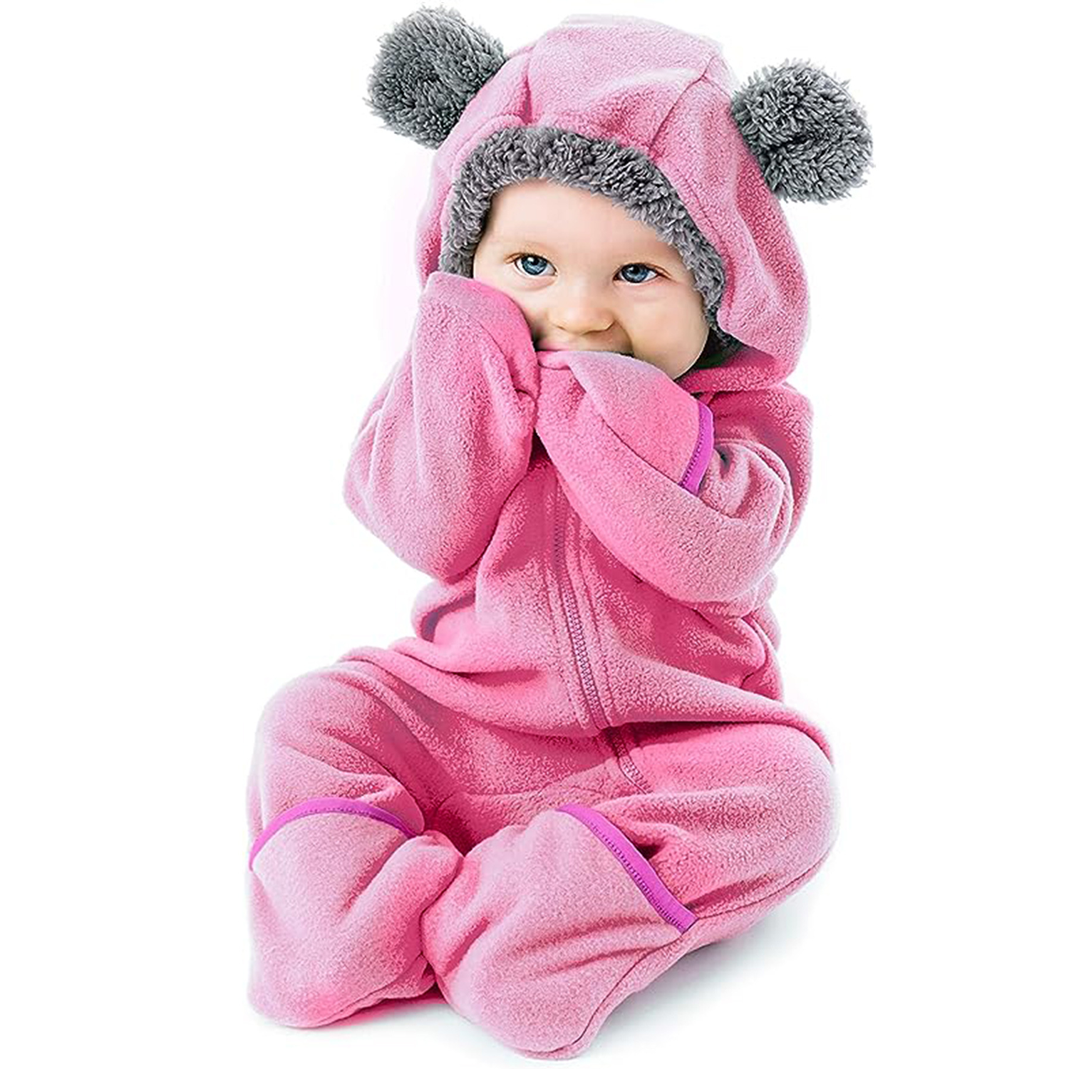 Fleece Baby Bunting Bodysuit 4