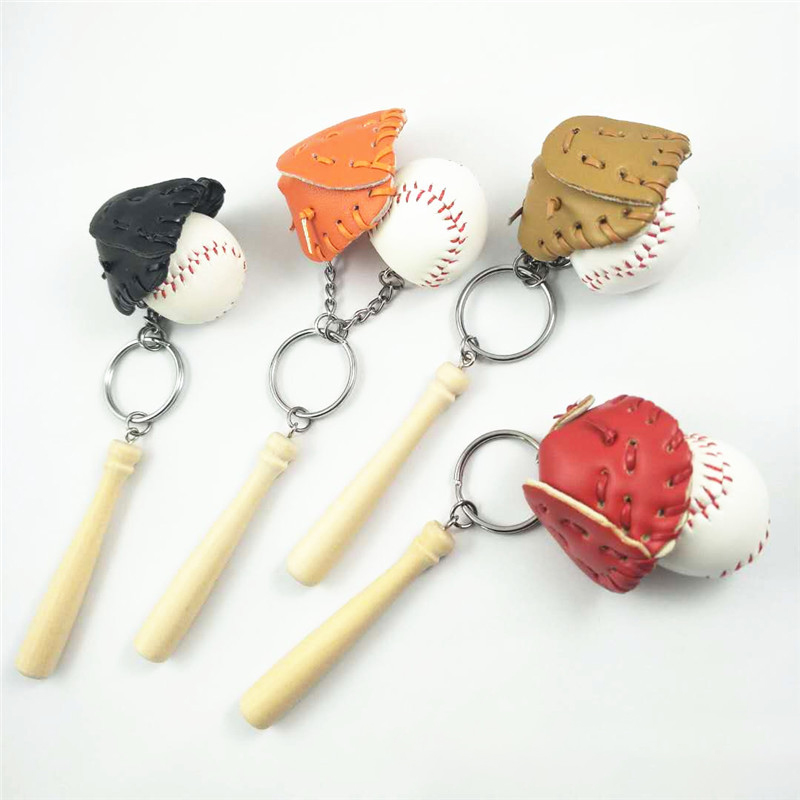 3 in 1 Baseball Metal Keychain 3