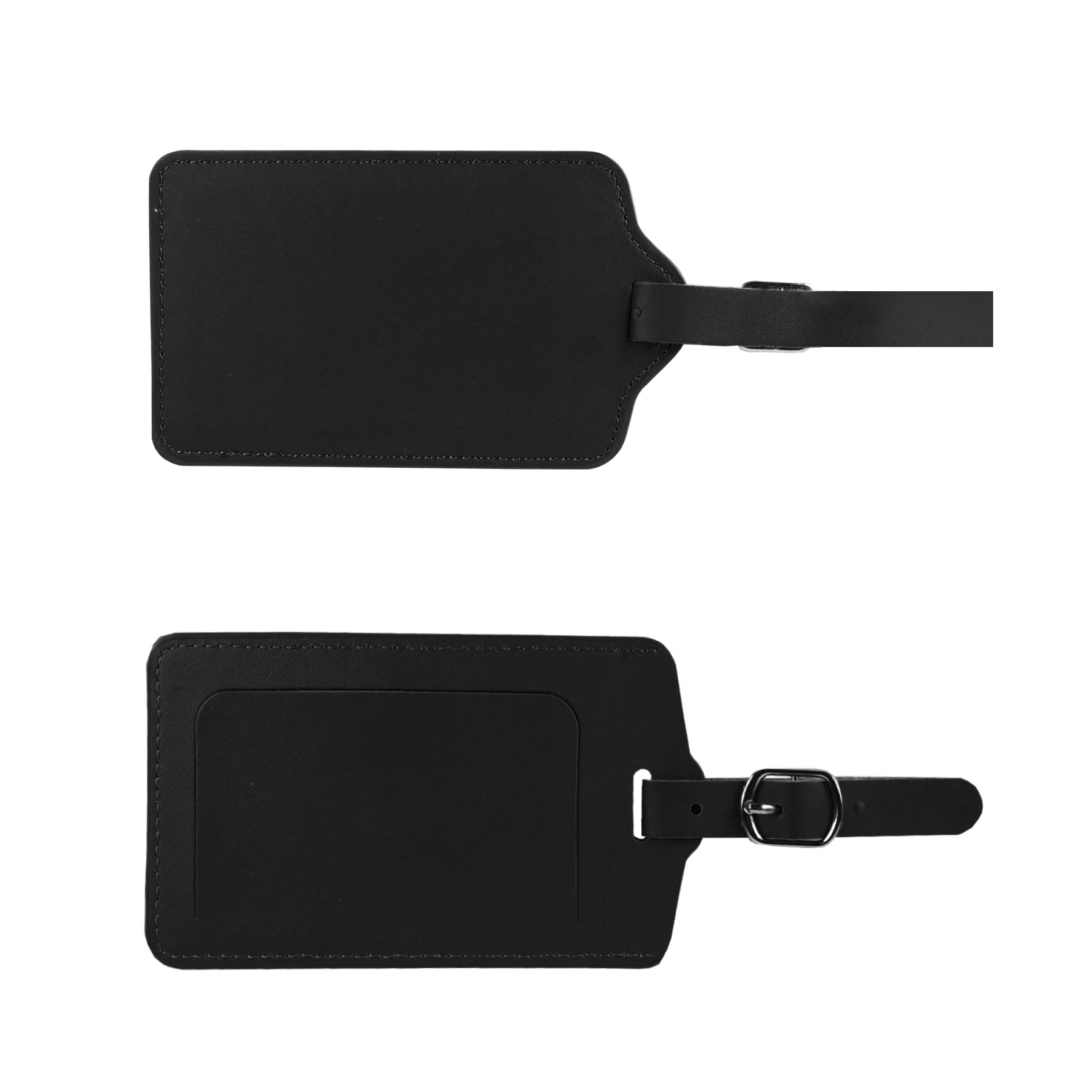 Flip Open PU Leather Luggage Tag 1