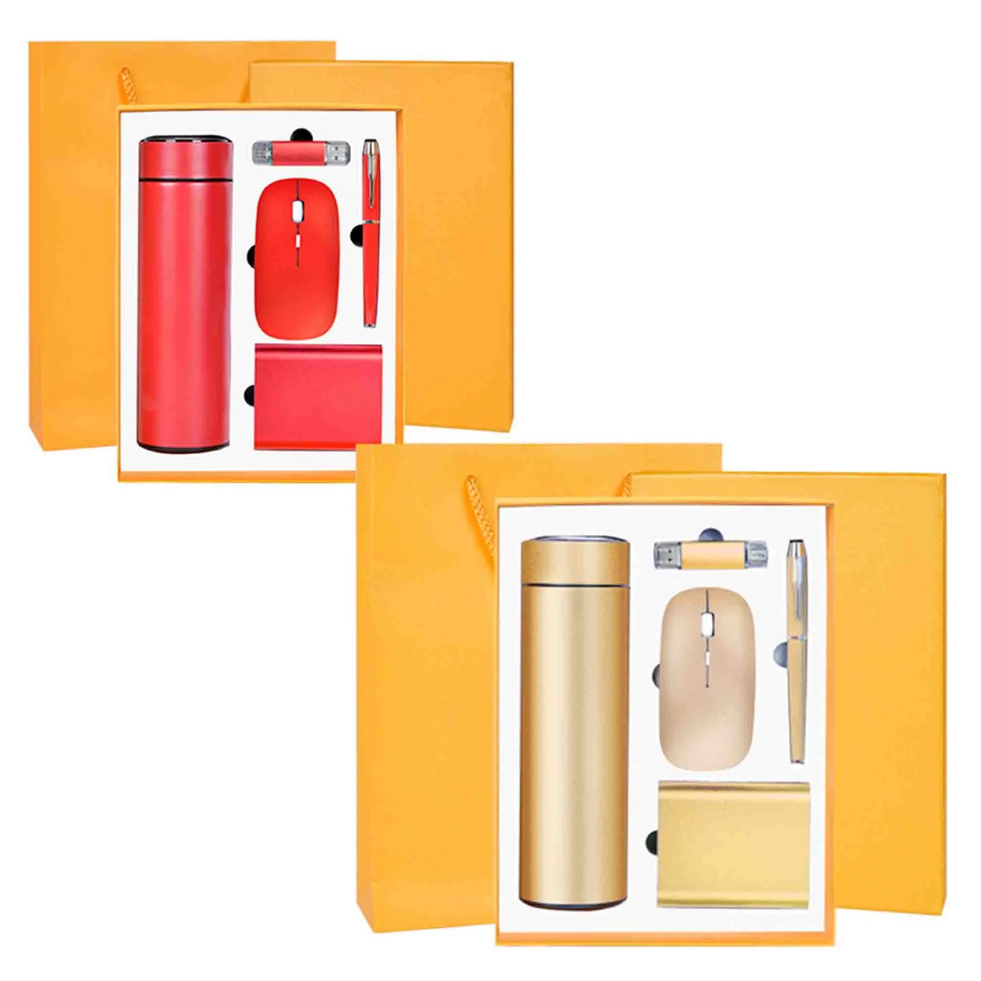 Gift Set Thermos Cup Mouse Pen Power Bank Usb Flash Drive 3