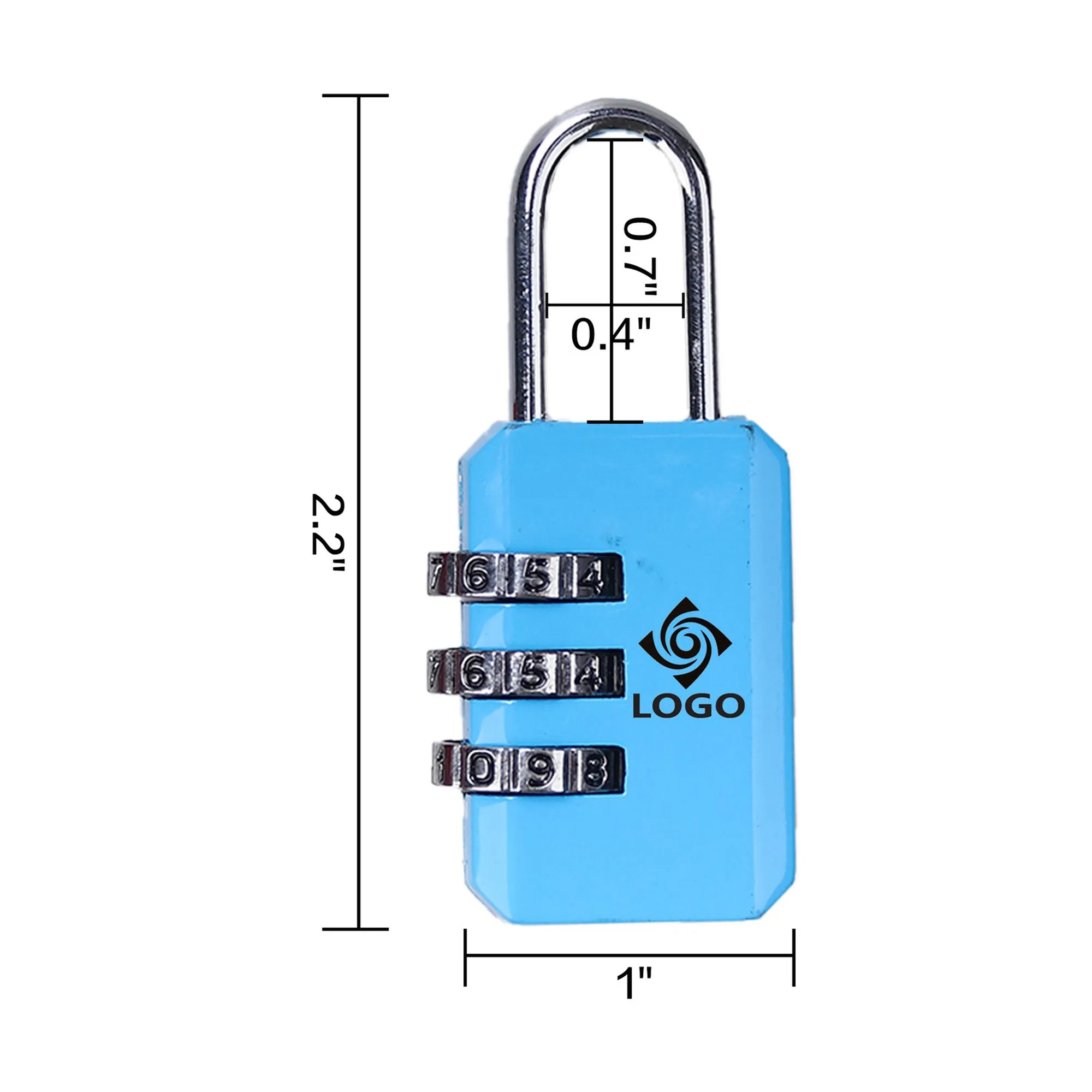 3-Digit Combination Lock MOQ50 5