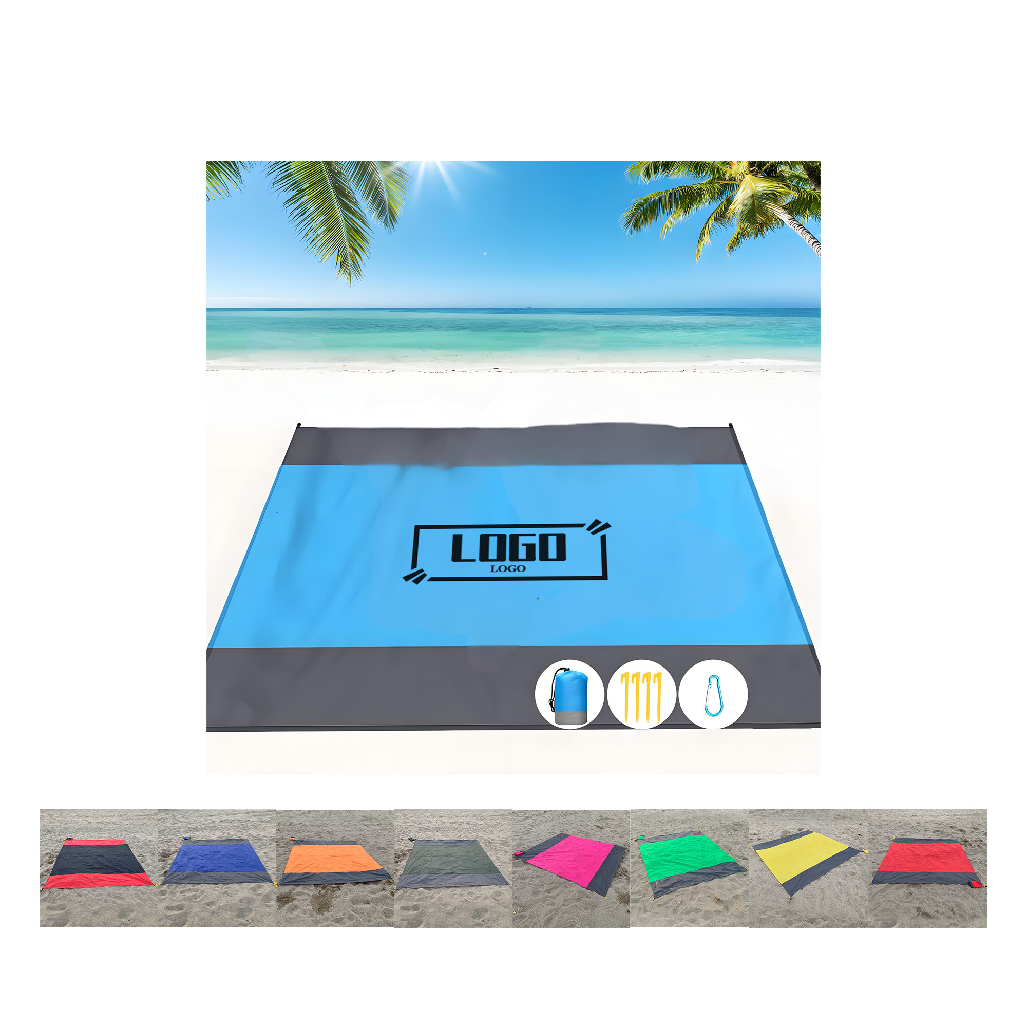 79" X 83" Oversized Lightweight Waterproof Sandproof Blanket 1
