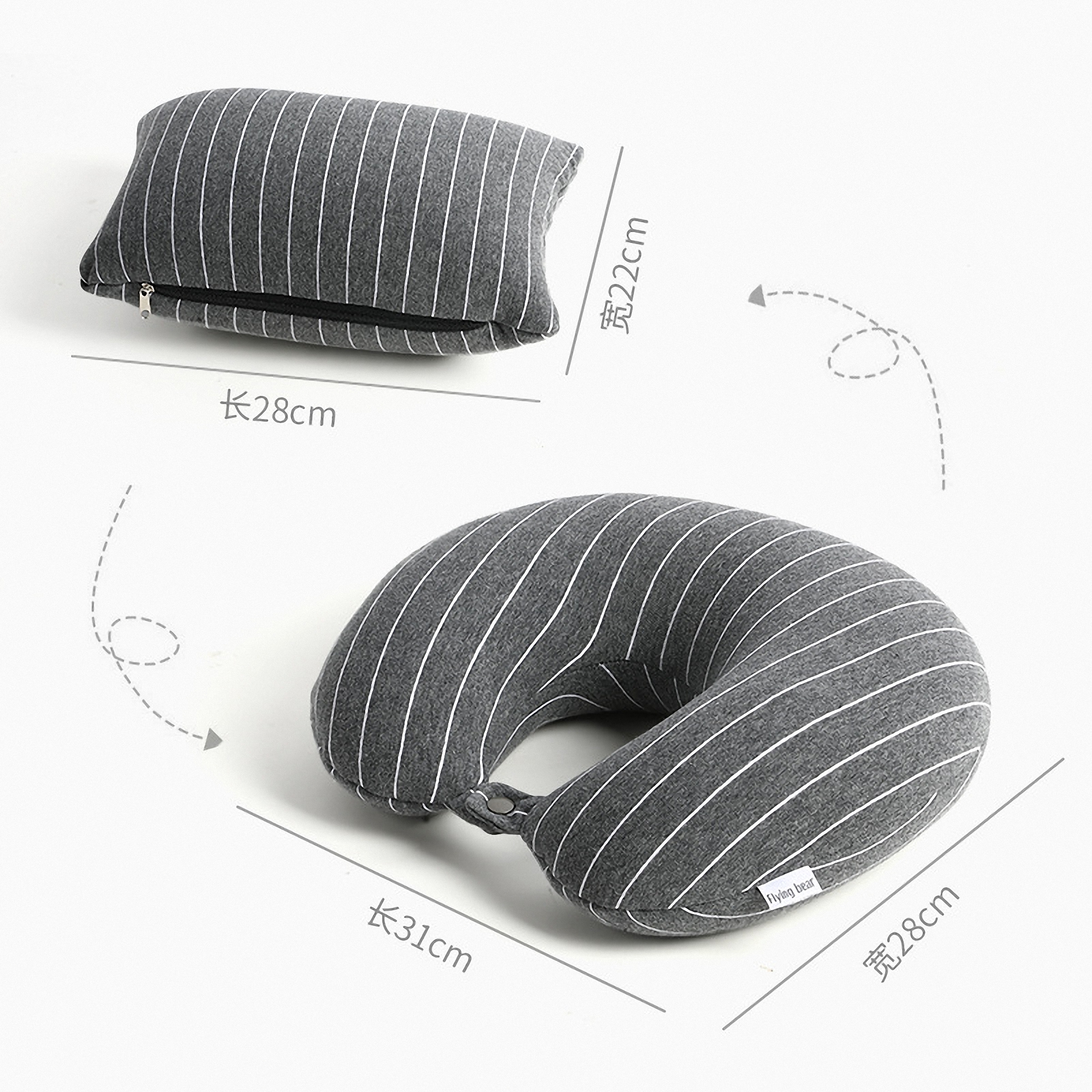 Adjustable Comfort Travel Pillow 4