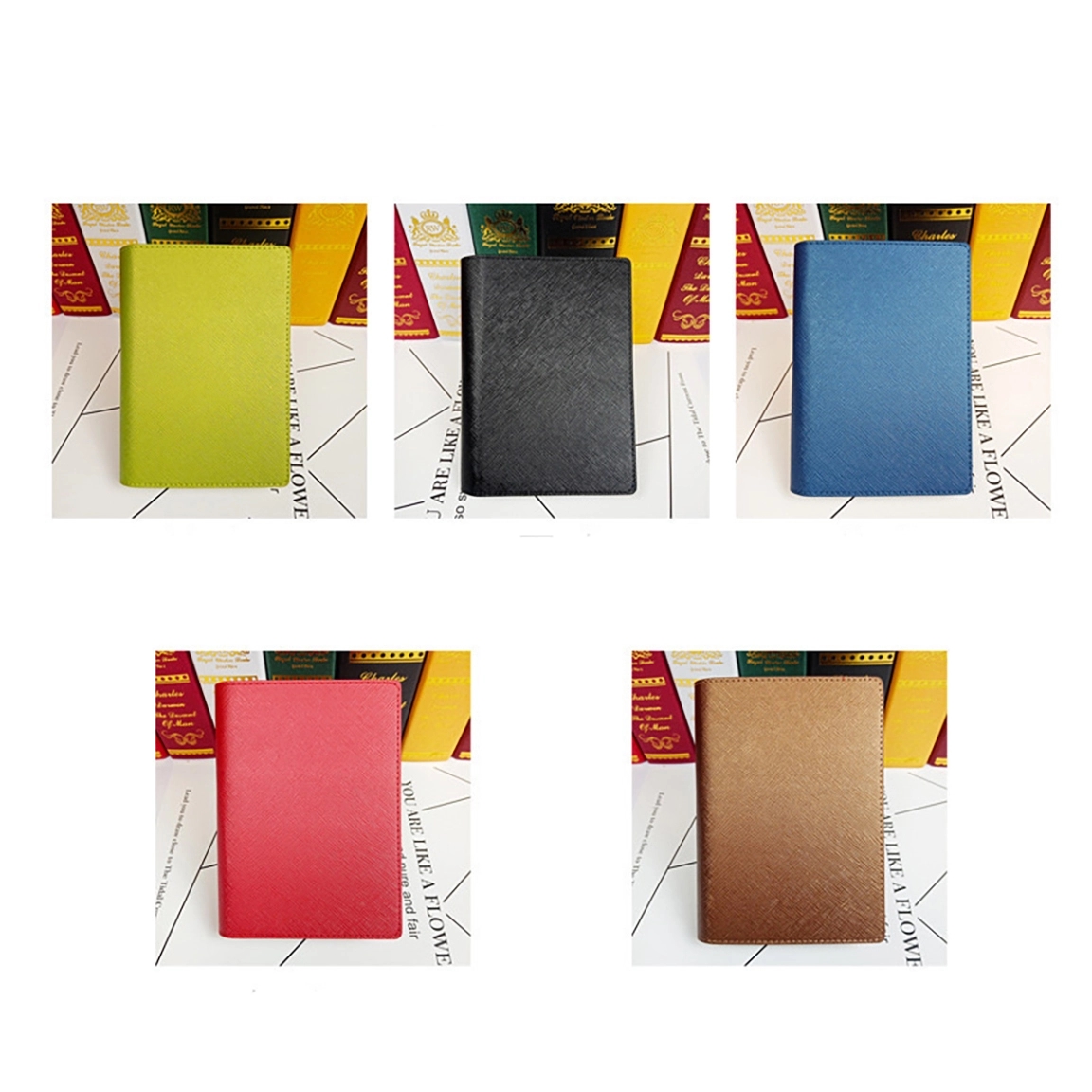 Saffiano PU Leather Passport Holder Cover 4