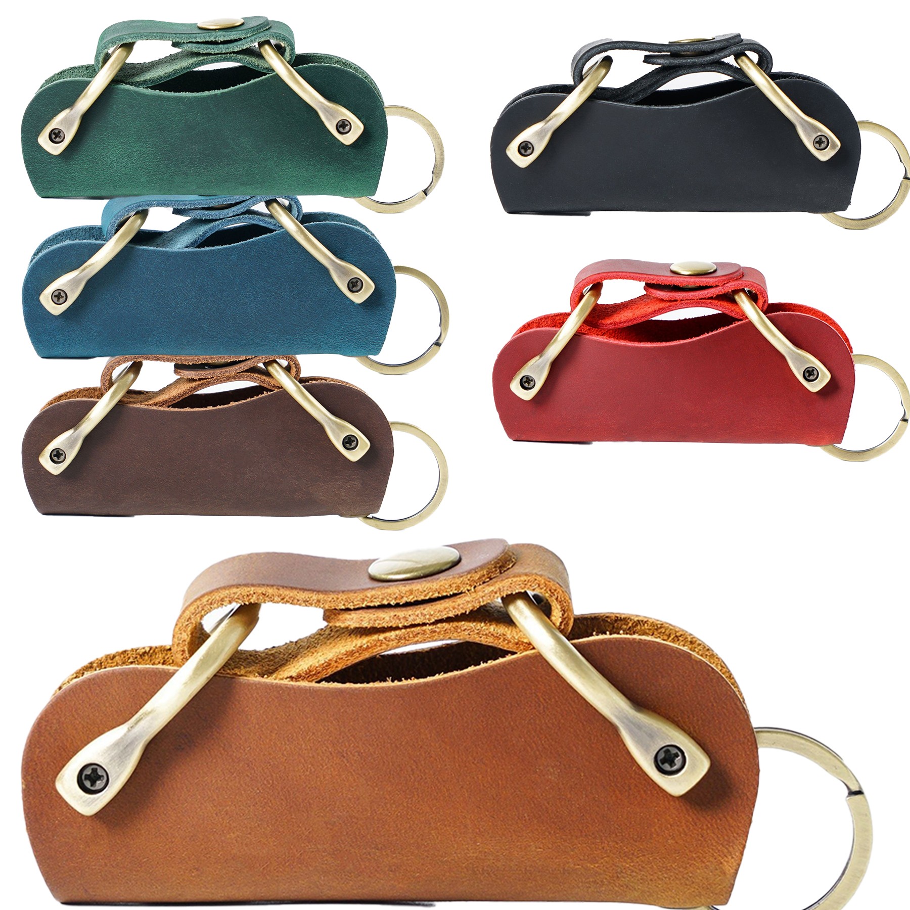 Multifunctional Cowhide Key Case 6