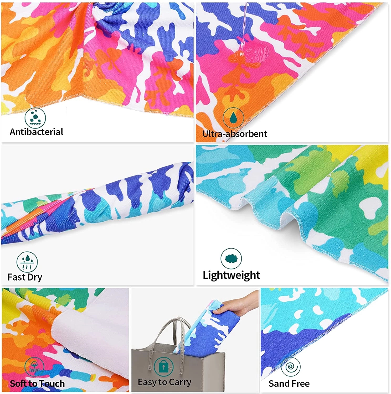 Full Color Beach Towel 5