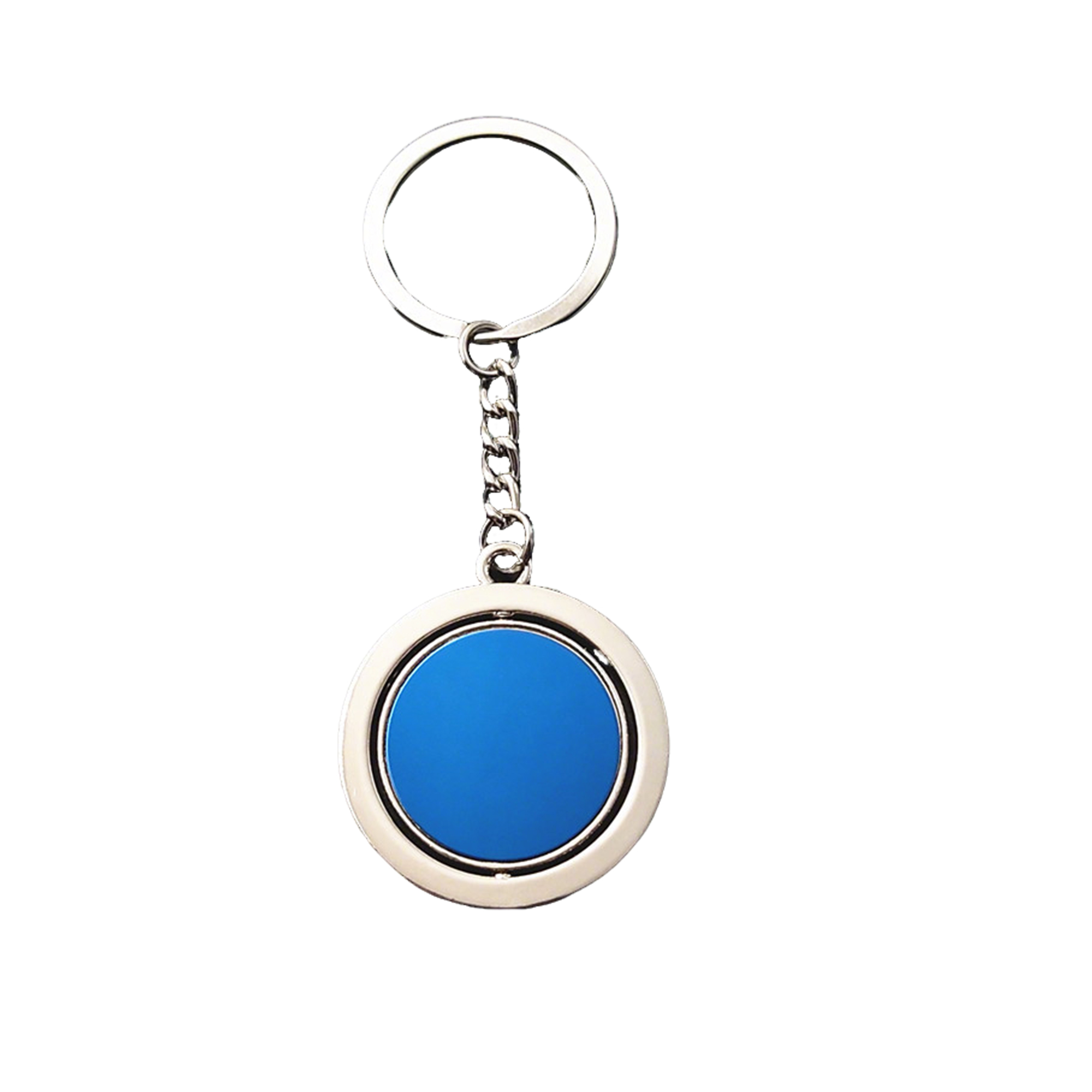 Zinc Alloy Rotatable Emblem Key Ring 3.6" Length 6