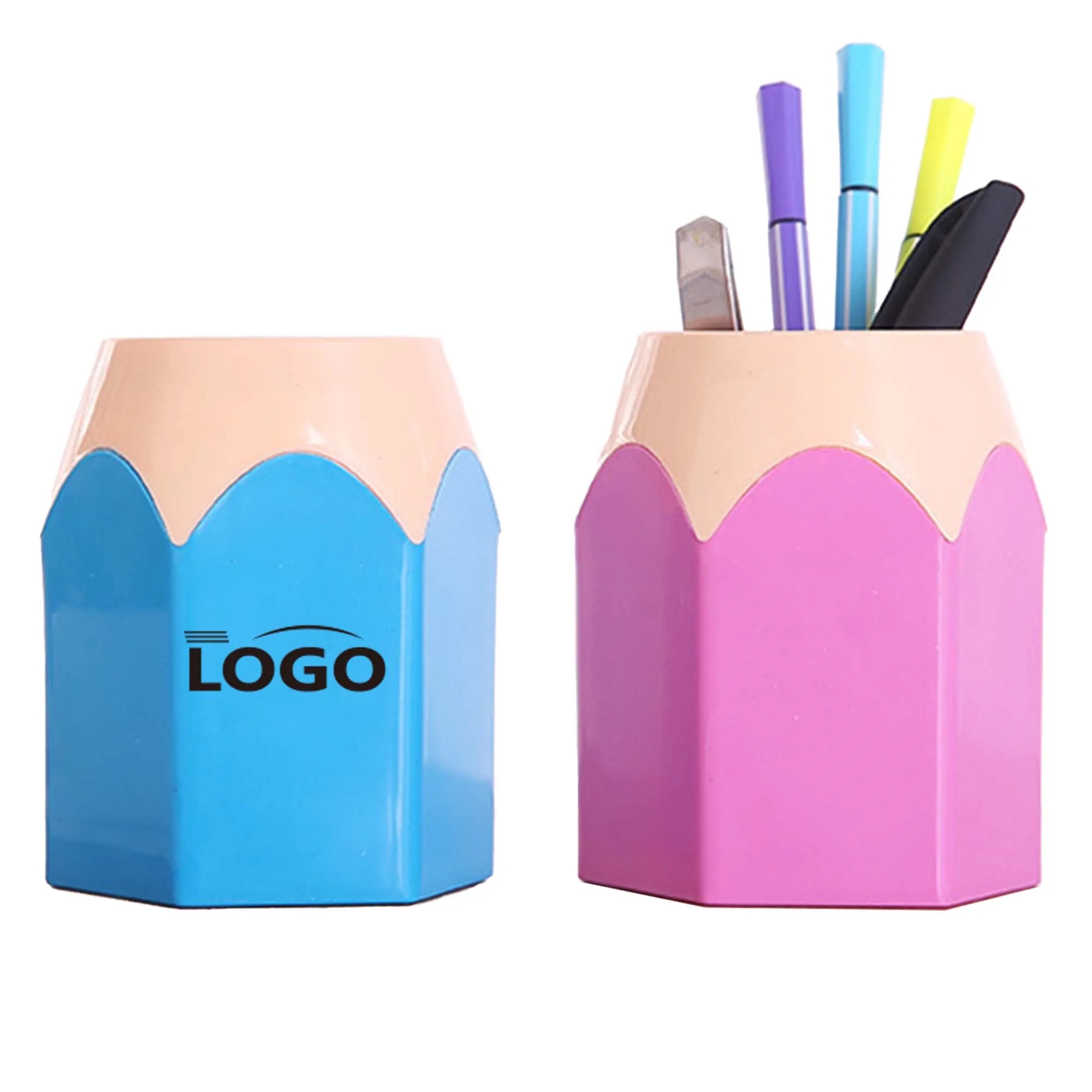 Creative Plastic Pencil-shaped Pen Holder 7